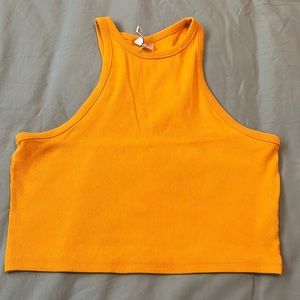 Orange crop top